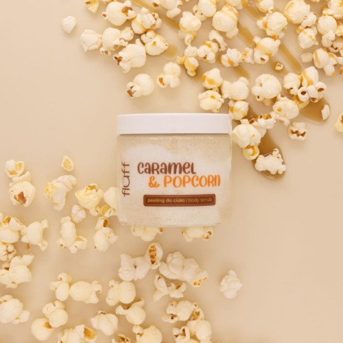 Peeling do ciała zapachu karmelu i popcornu