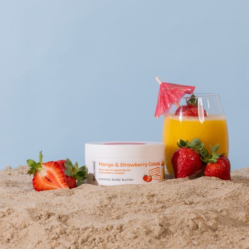 Kremowe masło do ciała o zapachu mango i truskawcolady